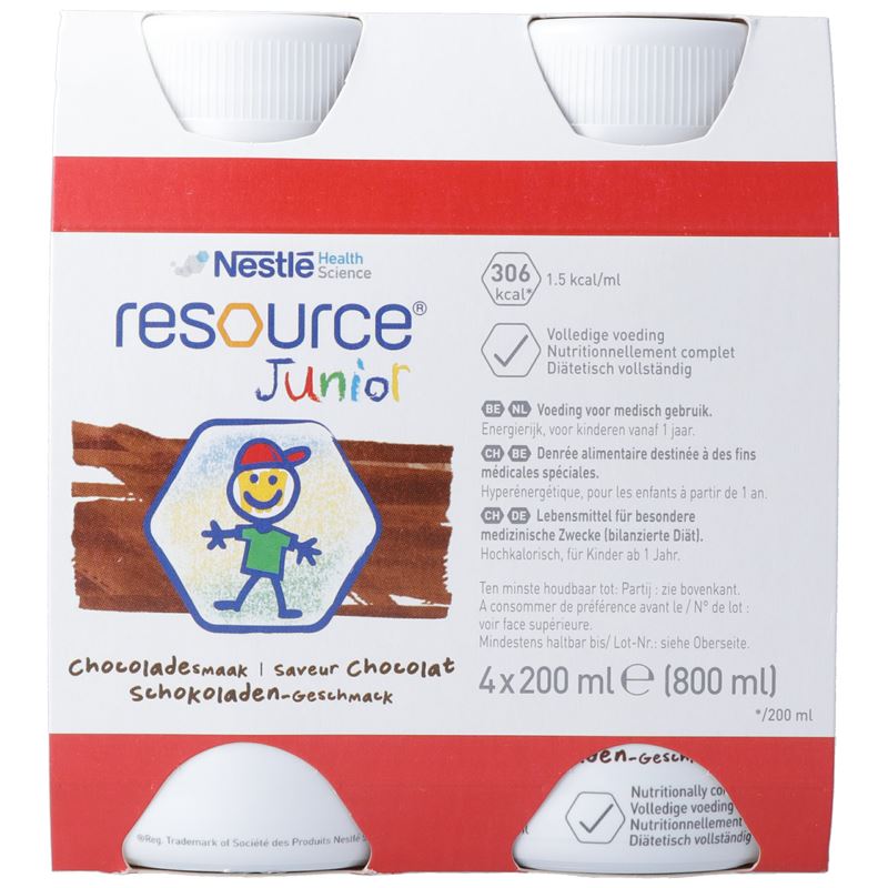 RESOURCE Junior Schokolade 4 Fl 200 ml