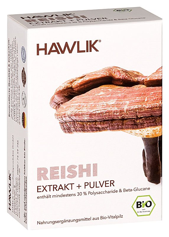 HAWLIK Reishi Extrakt + Pulver Kaps 60 Stk