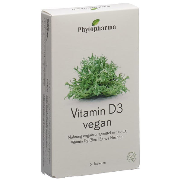 PHYTOPHARMA Vitamin D3 Tabl vegan 60 Stk