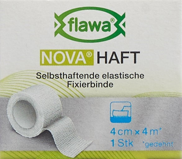 FLAWA NOVA Haft kohäsive Gazebinde 4cmx4m