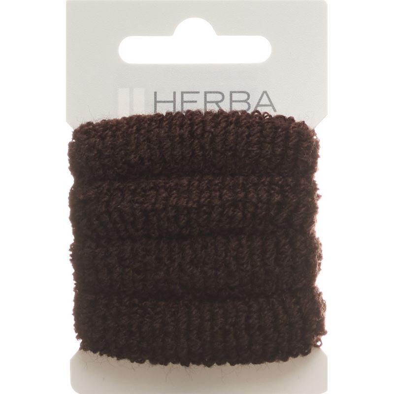 HERBA Haarbinder 4cm frottée braun 4 Stk