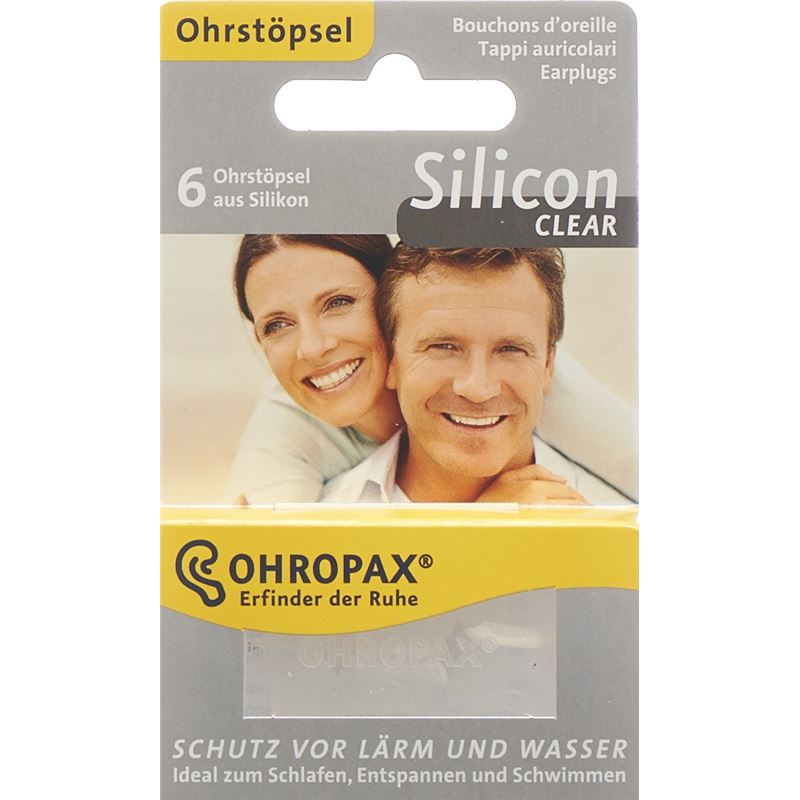 OHROPAX Silicon Clear Ohrstöpsel 6 Stk