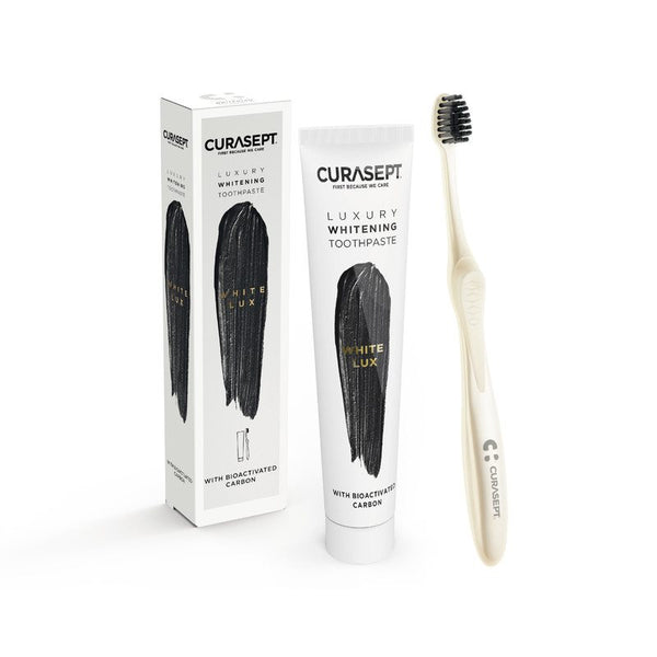 CURASEPT WHITE LUXURY WHITENING TOOTHP 75ML+BRUSH