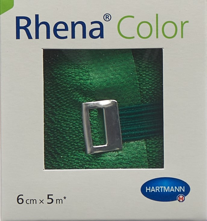 RHENA Color Elastische Binden 6cmx5m grün