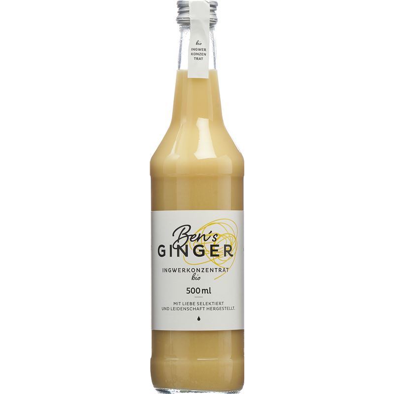 BEN'S GINGER Ingwerkonzentrat Bio Fl small 500 ml