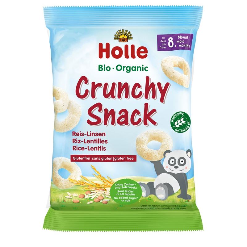 HOLLE Bio-Crunchy Snack Reis Linsen 25 g