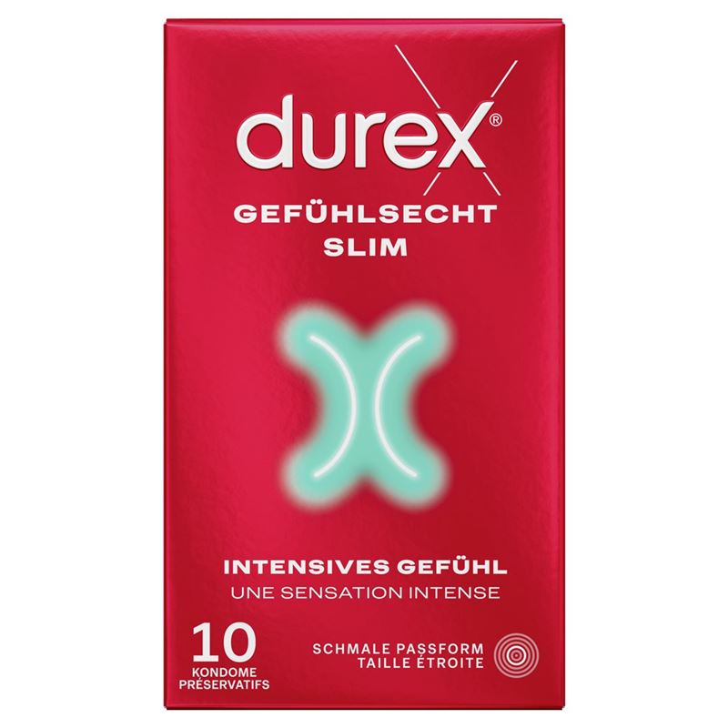 DUREX Gefühlsecht Slim fit Präservativ 10 Stk