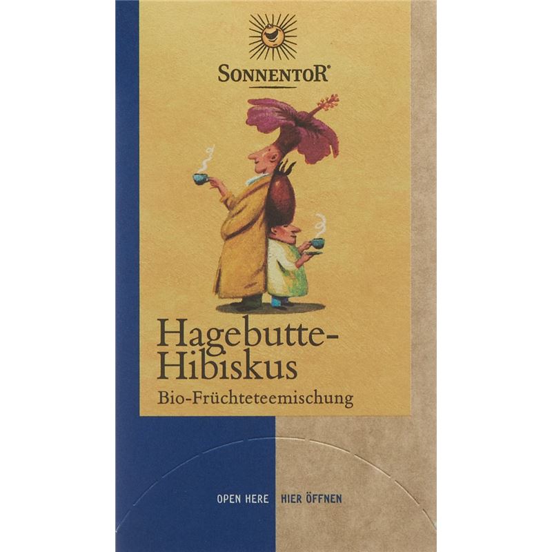 SONNENTOR Hagebutte Hibiskus Tee BIO 18 Btl 3 g