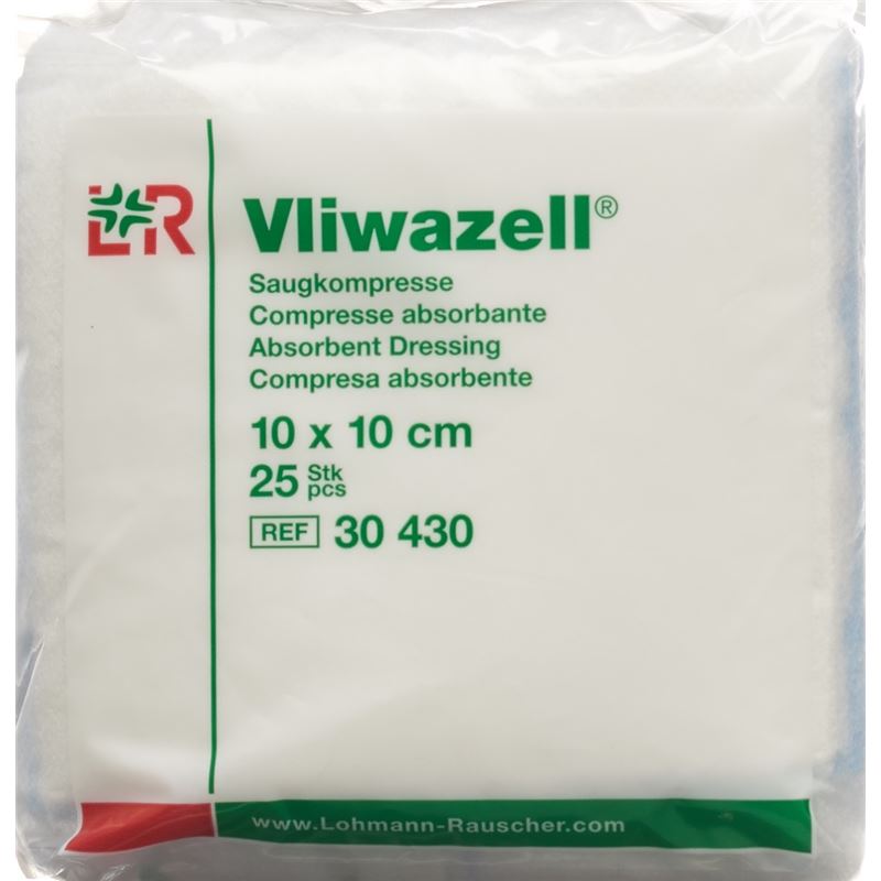 VLIWAZELL Saugkompresse 10x10cm 25 Stk