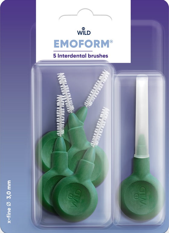 EMOFORM Interdentalbürsten 3.0mm dunkelgrün 5 Stk