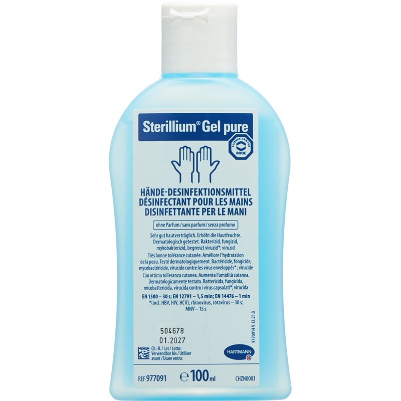 STERILLIUM GEL PURE Händedesinfektion Fl 100 ml