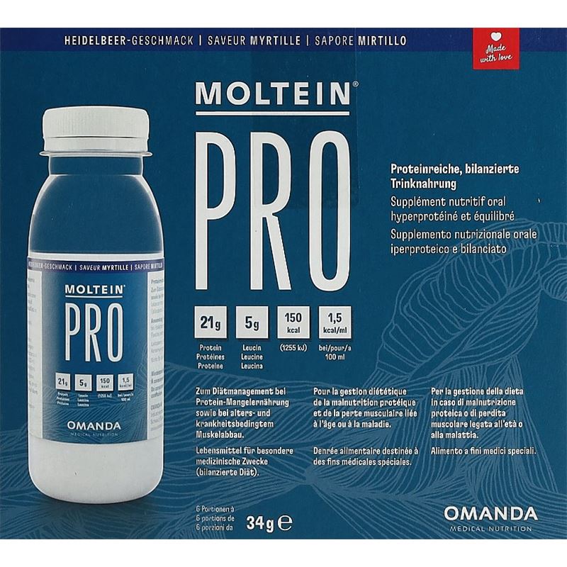 MOLTEIN PRO 1.5 Heidelbeere 6 Fl 34 g