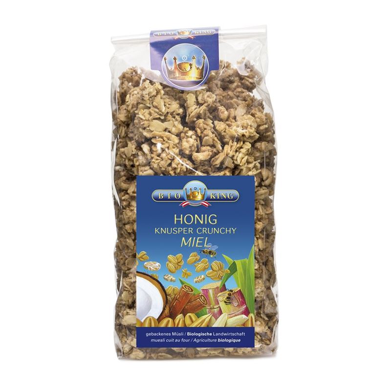 BIOKING Knusper Crunchy Honig Btl 375 g