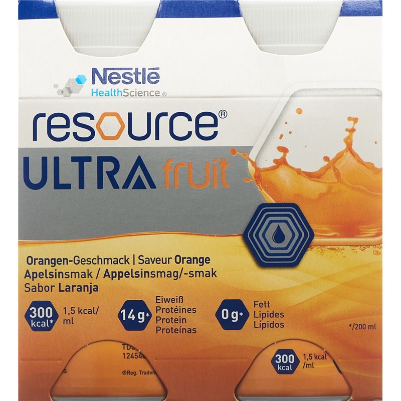 RESOURCE Ultra Fruit Orange 4 Fl 200 ml