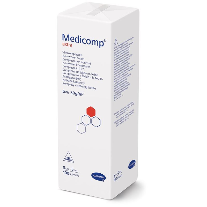 MEDICOMP Extra 6 fach S30 5x5cm unster 100 Stk