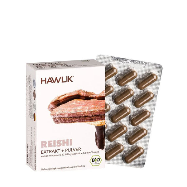 HAWLIK Reishi Extrakt + Pulver Kaps 60 Stk