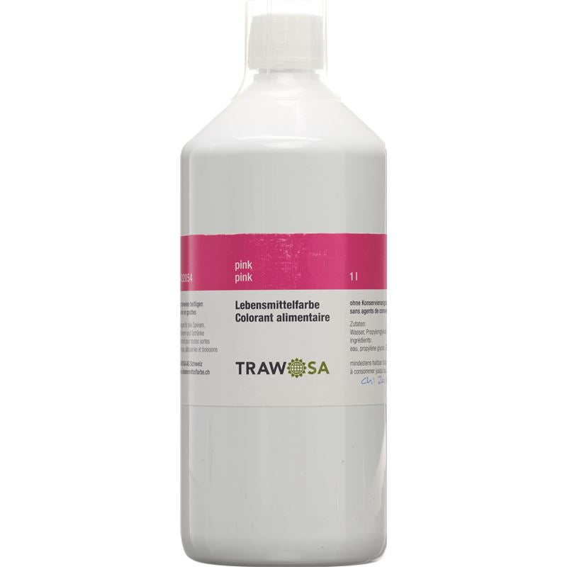 TRAWOSA Lebensmittelfarbstoff pink 1000 ml