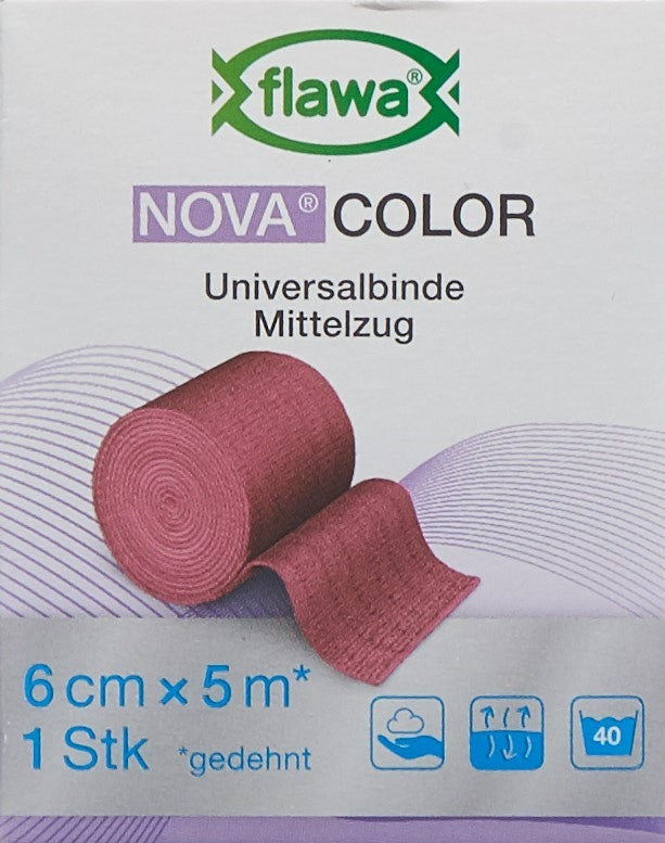 FLAWA NOVA COLOR Idealbinde 6cmx5m rot