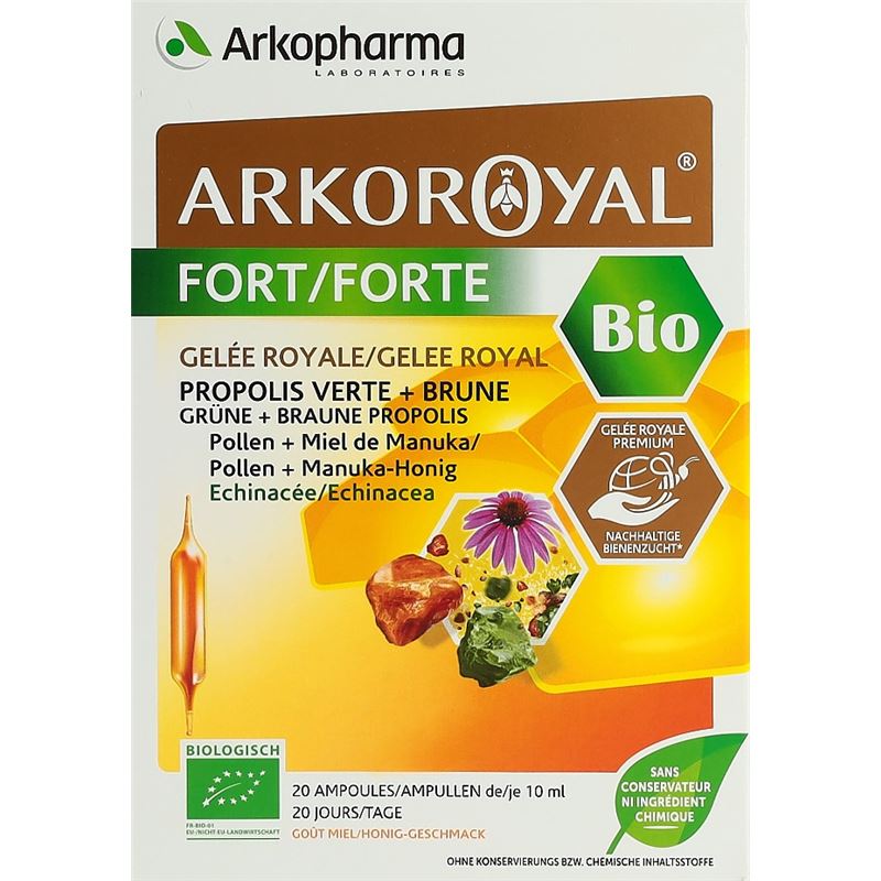 ARKOROYAL Gelée Royale Forte Bio 20 Trinkamp 10 ml