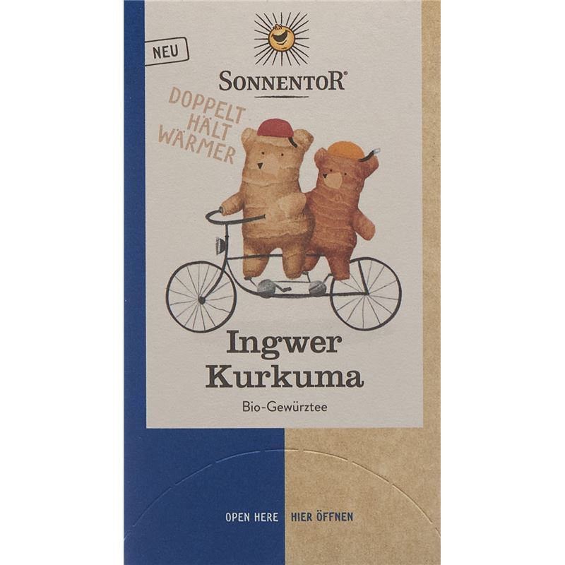 SONNENTOR Ingwer Kurkuma Tee BIO Btl 18 Stk