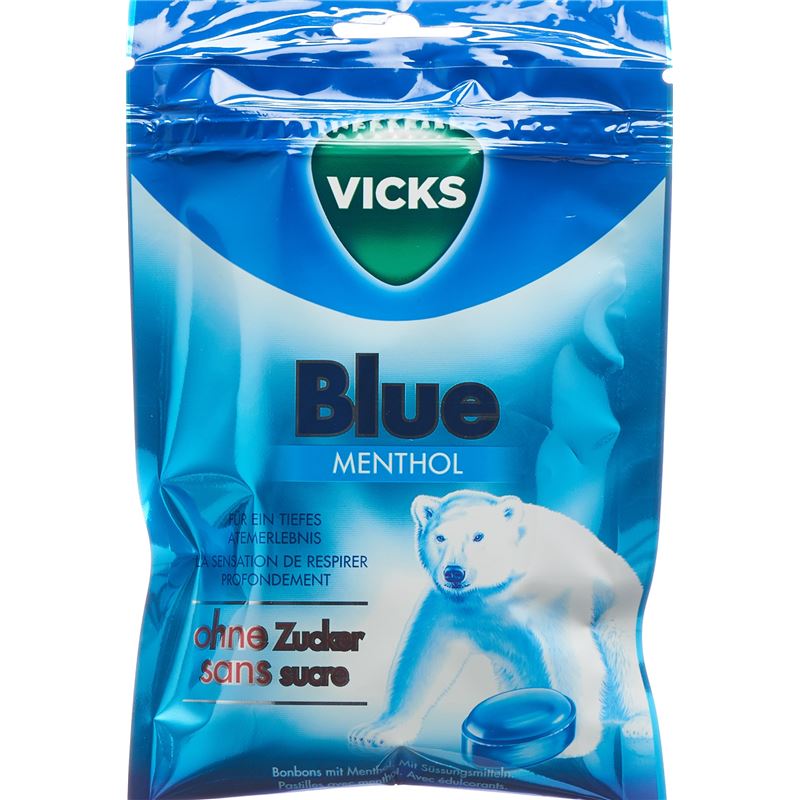 VICKS Blue ohne Zucker Btl 72 g