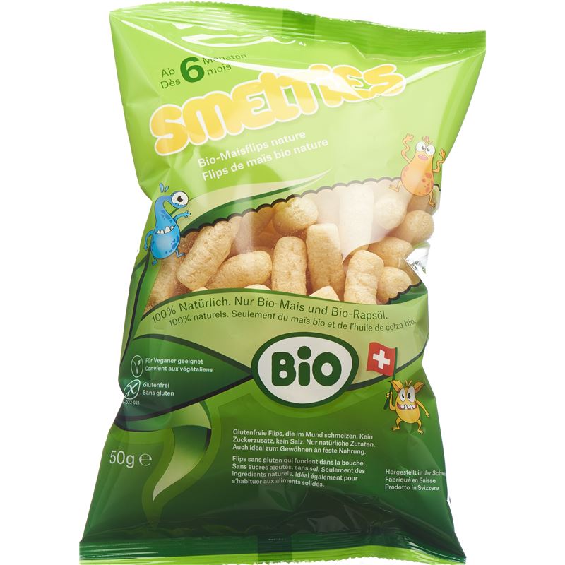 SMELTIES Bio-Maisflips (produzie in CH) 50 g