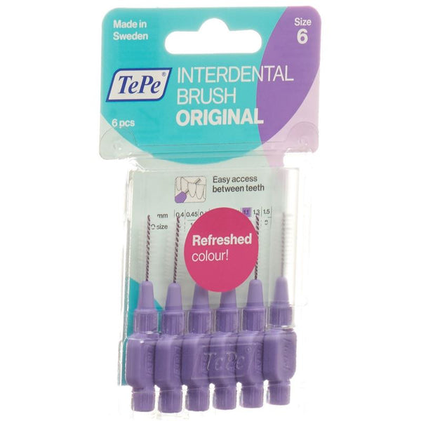 TEPE Interdental Brush 1.1mm violett Blist 6 Stk