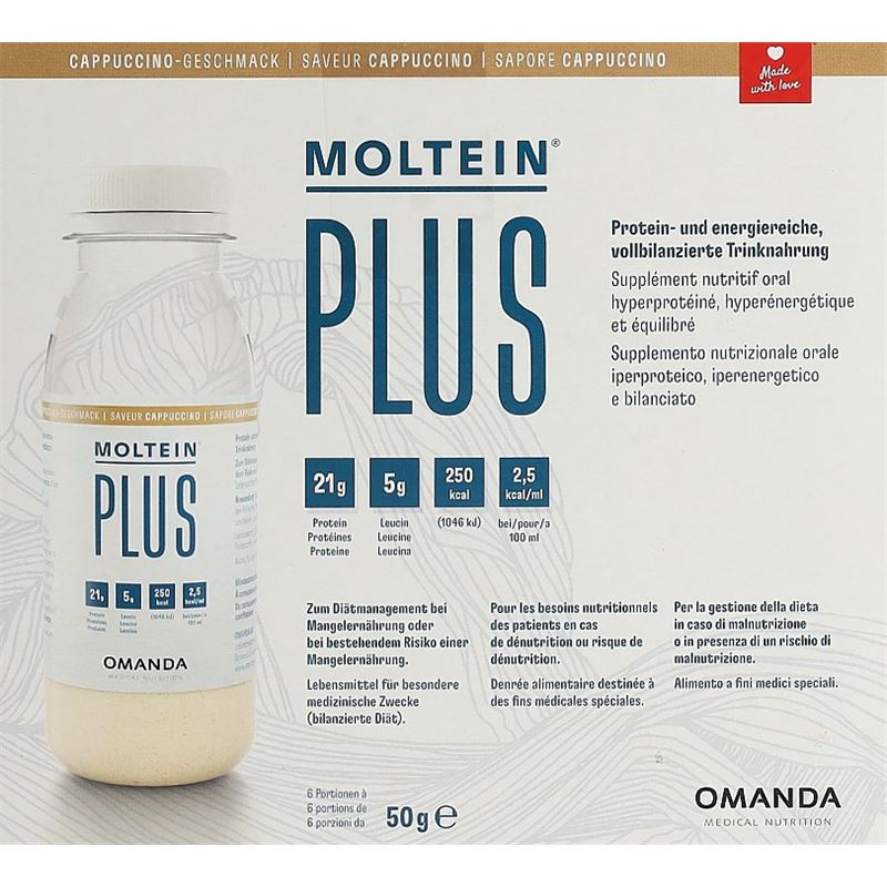 MOLTEIN PLUS 2.5 Cappuccino 6 Fl 50 g