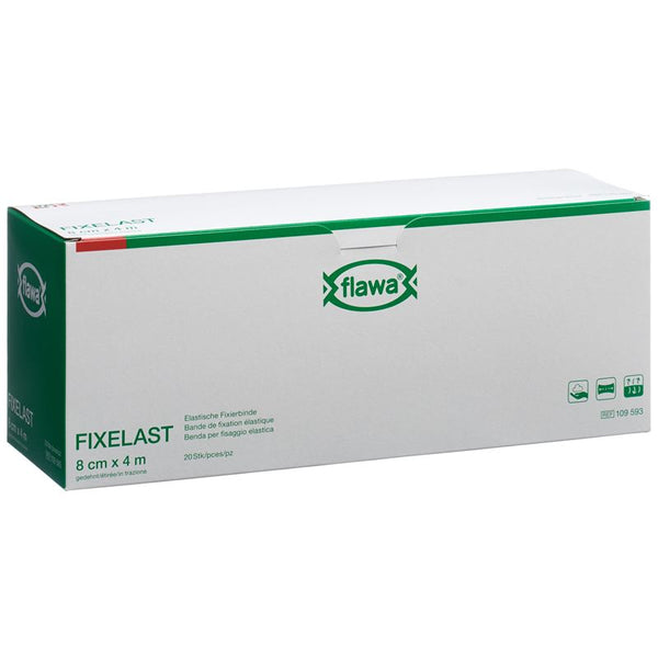 FLAWA Fixelast Fixierbinde 8cmx4m in Cellux 20 Stk