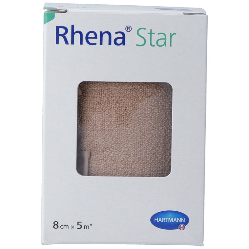 RHENA Star Elastische Binde 8cmx5m hautfarbig