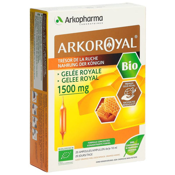 ARKOROYAL Gelée Royale 1500 mg Bio 20 x 10 ml