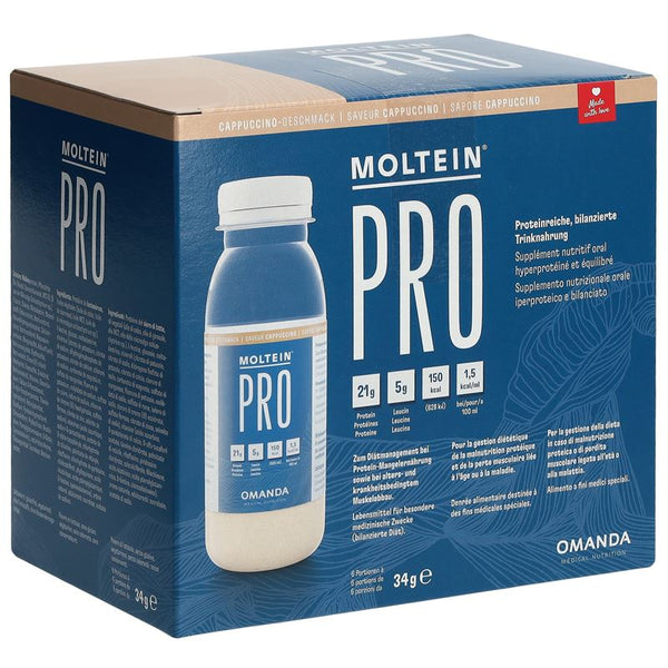 MOLTEIN PRO 1.5 Cappuccino 6 Fl 34 g