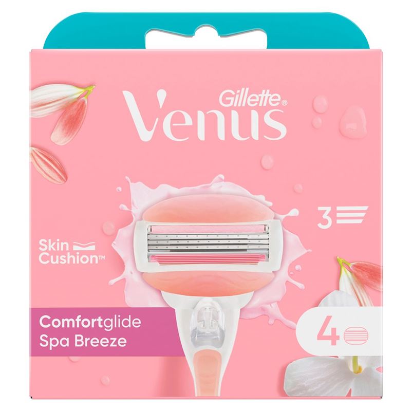 GILLETTE Venus Comf Klingen Spa Breeze 4 Stk