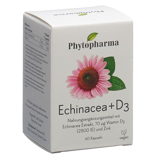 PHYTOPHARMA Echinacea + Vitamin D3 Kaps 60 Stk