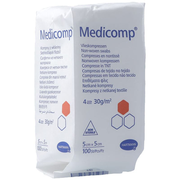 MEDICOMP 4 fach S30 5x5cm unsteril 100 Stk