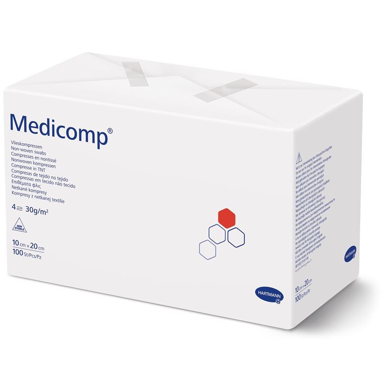 MEDICOMP 4 fach S30 10x20cm unsteril 100 Stk