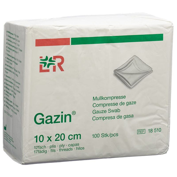 GAZIN Mullkompressen 10x20cm 12f/17f m RK 100 Stk