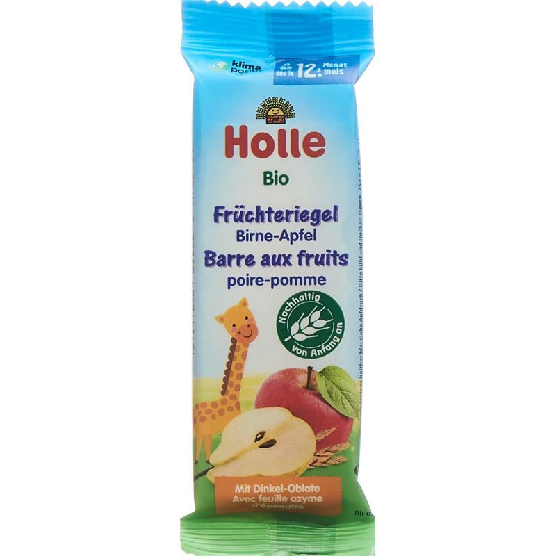 HOLLE Früchte Riegel Apfel Birne Bio 25 g