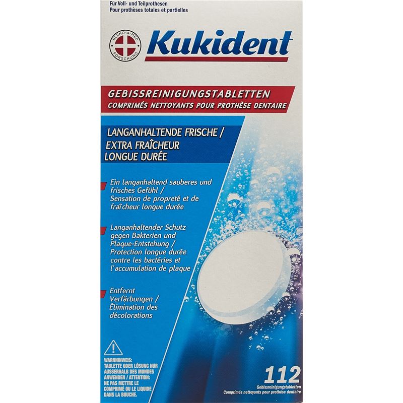 KUKIDENT Reinigung-Tabs langan Frische 112 Stk