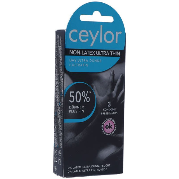 CEYLOR Non Latex Präservativ Ultra Thin 3 Stk