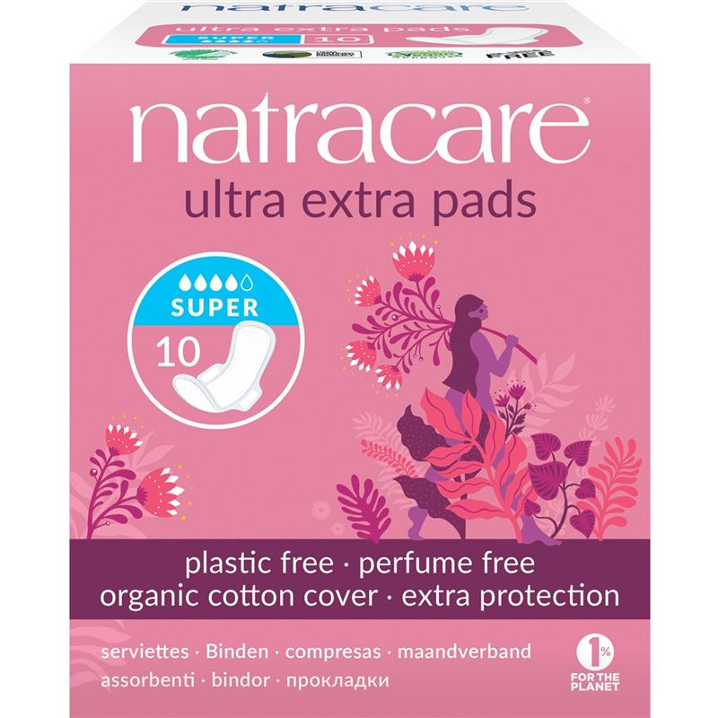 NATRACARE Damenbinden Flügel ultra ext sup 10 Stk