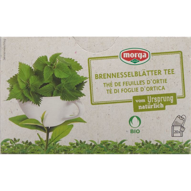 MORGA Brennesselblätter Tee m/H Bio Knospe 20 Stk