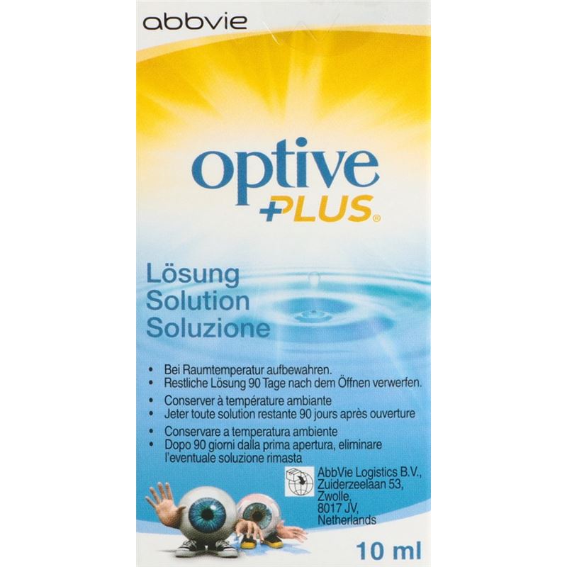 OPTIVE Plus Augen-Pflegetropfen Fl 10 ml