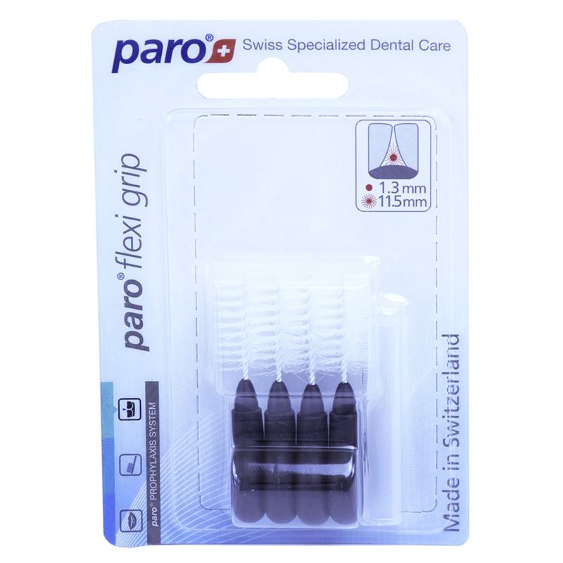 PARO Flexi Grip 1.3/11.5mm schwarz grob 4 Stk