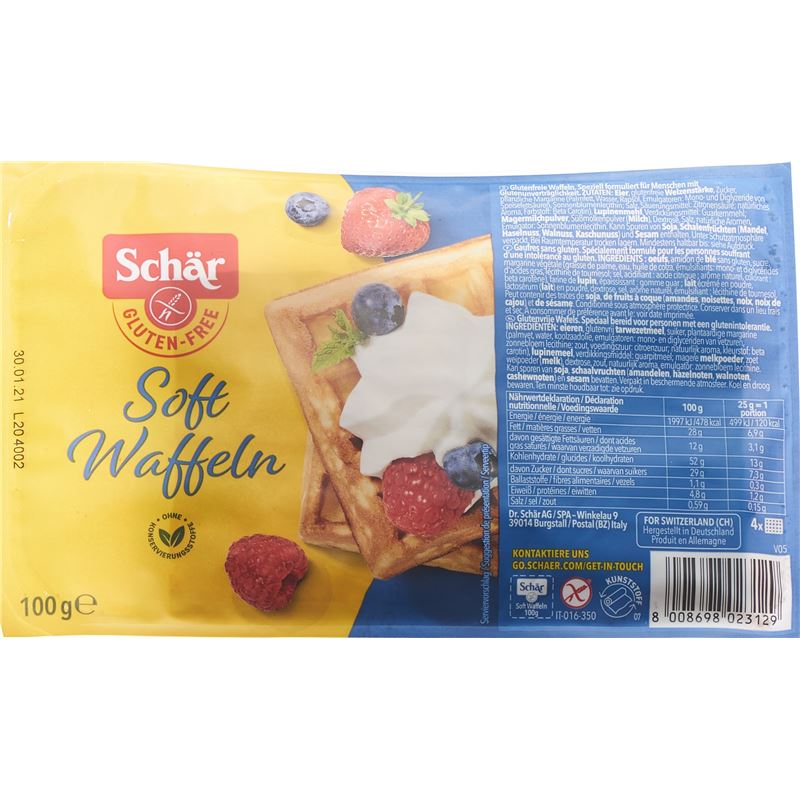 SCHÄR Soft Waffeln glutenfrei 100 g