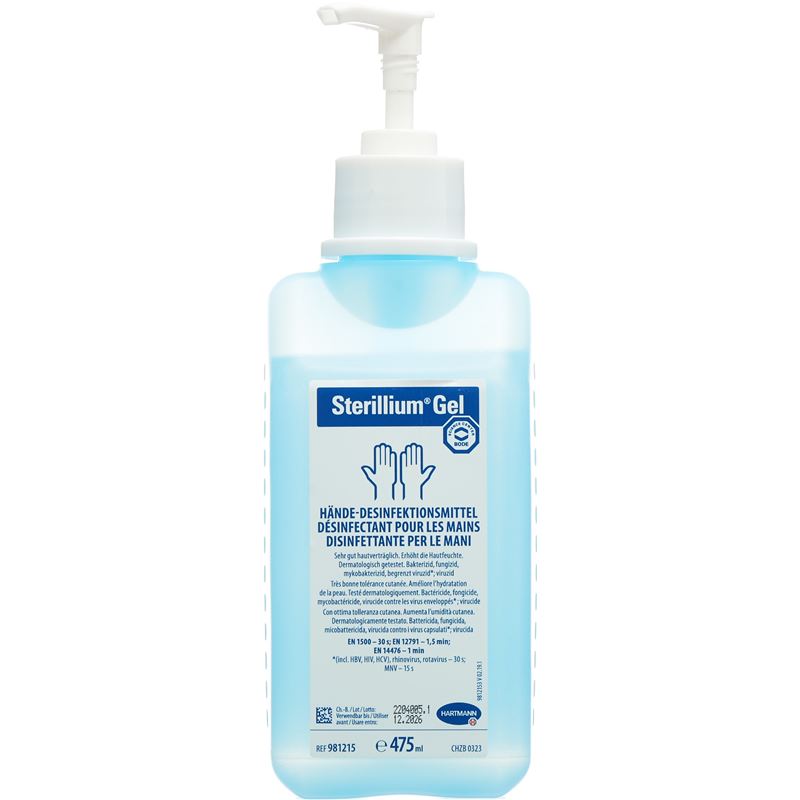 STERILLIUM GEL Händedesinfektion mit Pumpe 475 ml