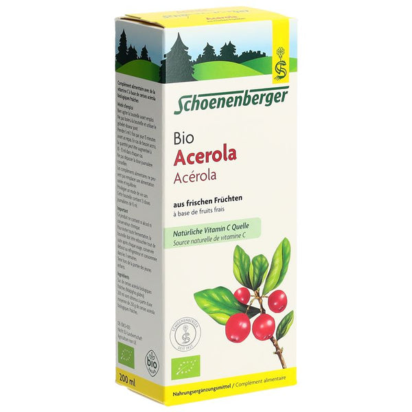 SCHOENENBERGER Acerola aus fr Früchten Bio 200 ml