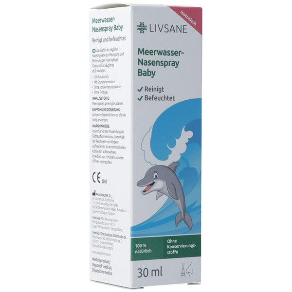 LIVSANE Nasenspray Baby Meerwasser 30 ml