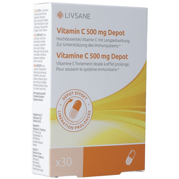 LIVSANE Vitamin C Depot Kaps 500 mg 30 Stk