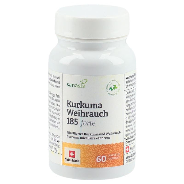 SANASIS Kurkuma Weihrauch 185 forte Kaps 60 Stk